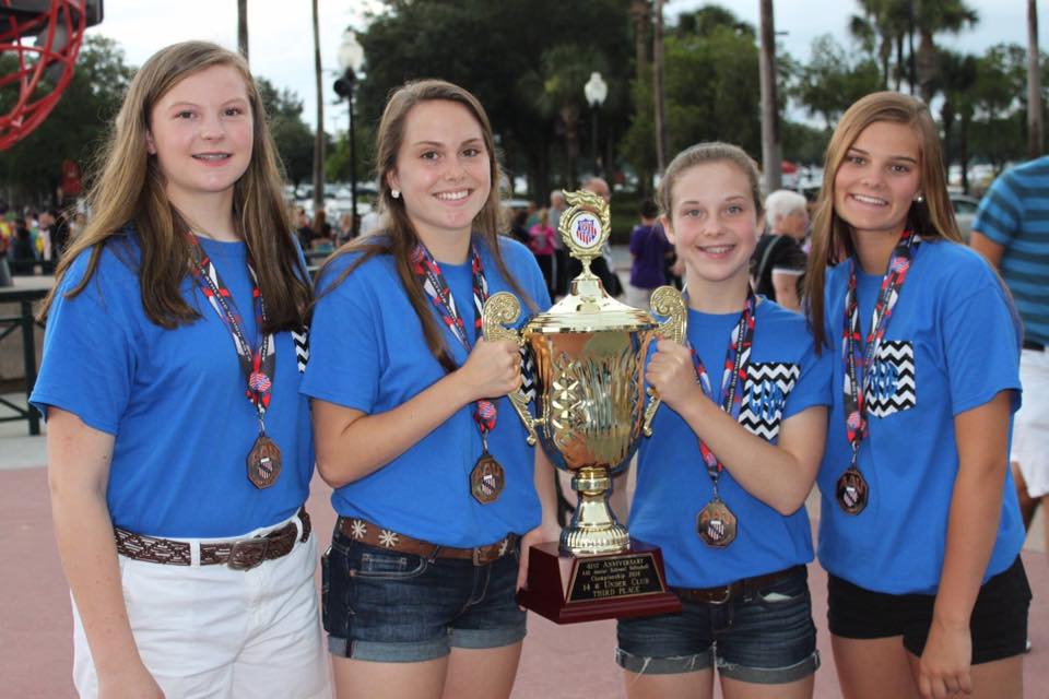 Playing for Xcel Volleyball, the foursome helped Xcel's 14 Select team place third third out of 139 teams in the 2014 AAU Girls’ Junior National Volleyball Championships in Orlando.