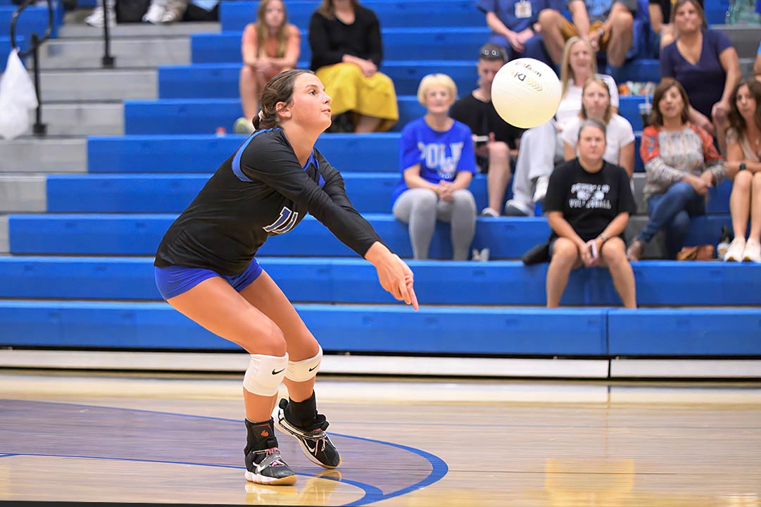 Reeve Carroll had 16 digs to lead Polk County in Wednesday's win