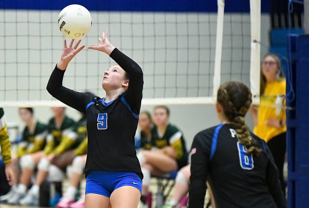 Polk County setter Abby Lewis handed out 14 assists in Wednesday's match