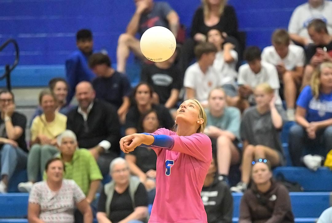 Polk County senior Hayden Blackwell had 10 digs in Tuesday's win