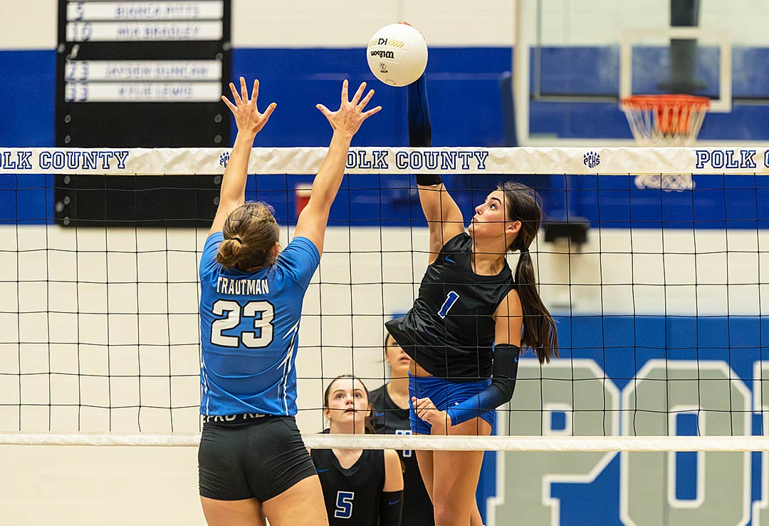 Morgan Yoder had six kills in Tuesday's win