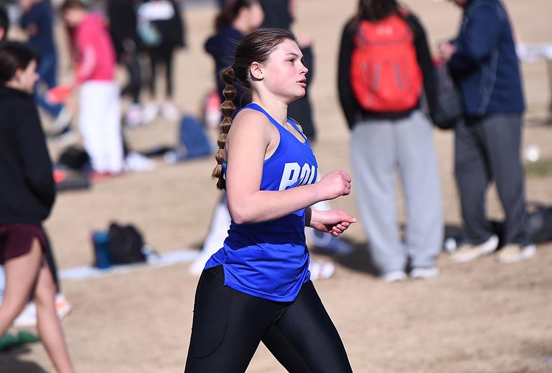 PolkCounty's Renee Bright sprinted to a sixth-place showing at Thursday's meet