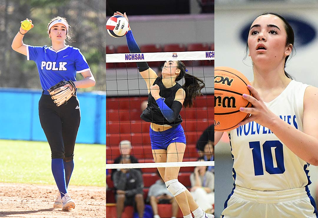 Polk County senior Mia Bradley has been a three-sport standout for the Wolverines for four seasons