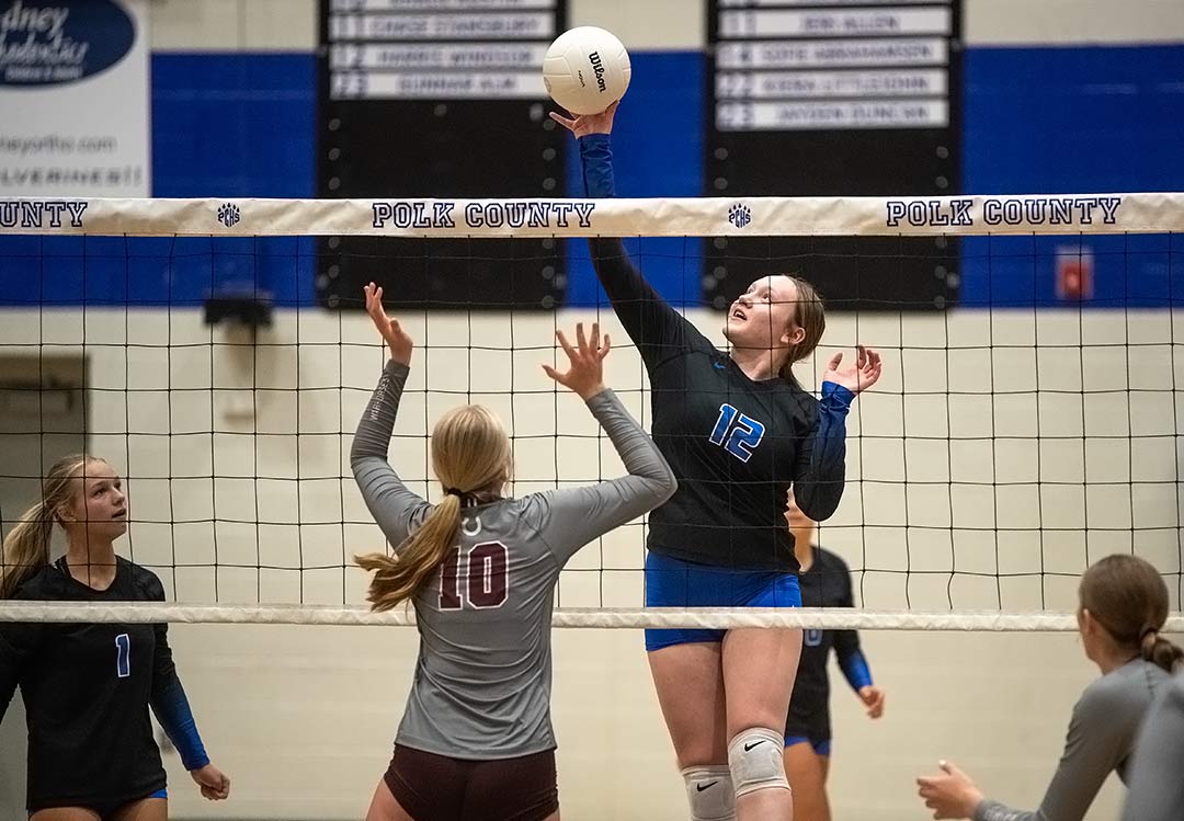Lorali Wing delivered six kills in Tuesday's loss at Mountain Heritage