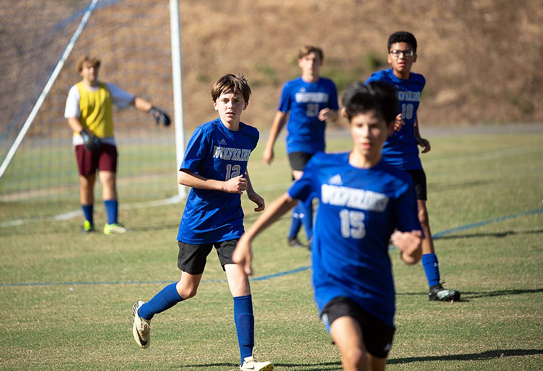 Ethan Dotson and Polk County Middle's defense delivered a shutout in Monday's win
