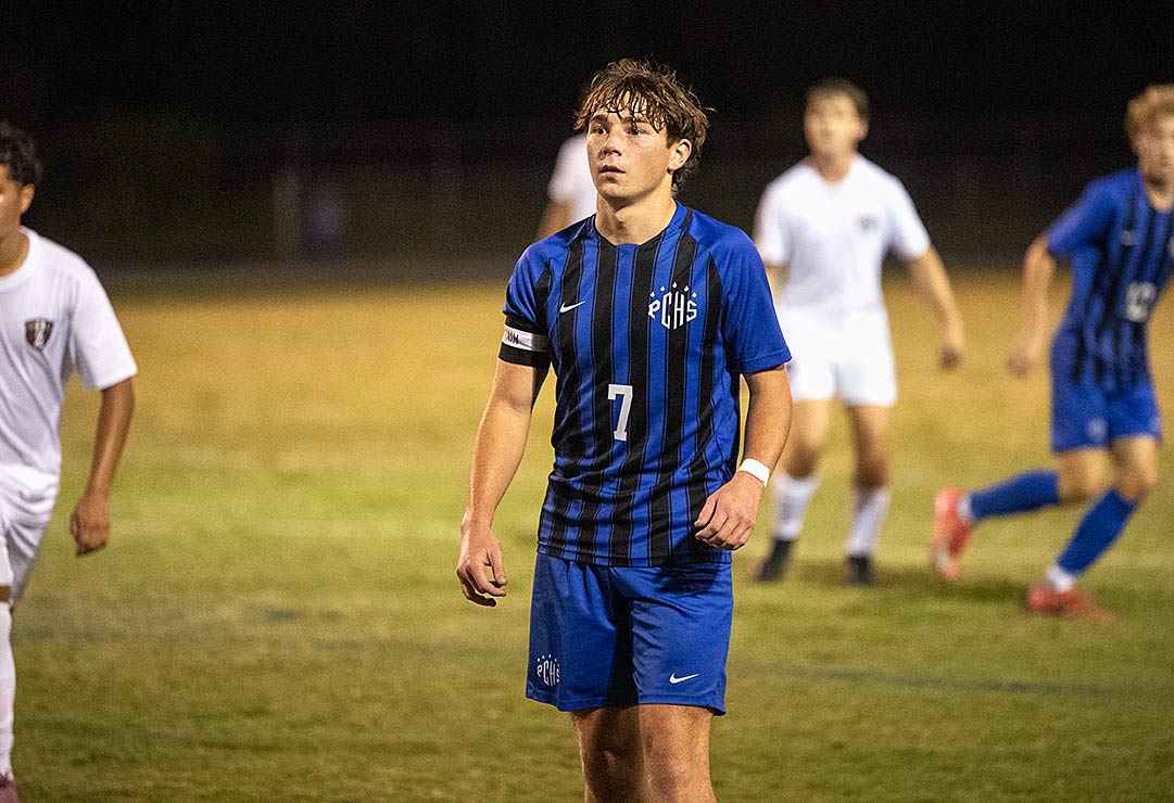 Polk County senior Thomas Varnadore had one of the Wolverines' goals in Monday's win