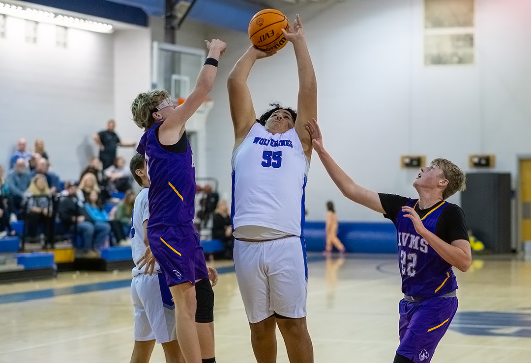 Polk Middle's Peyton Waters had four points in Thursday's loss