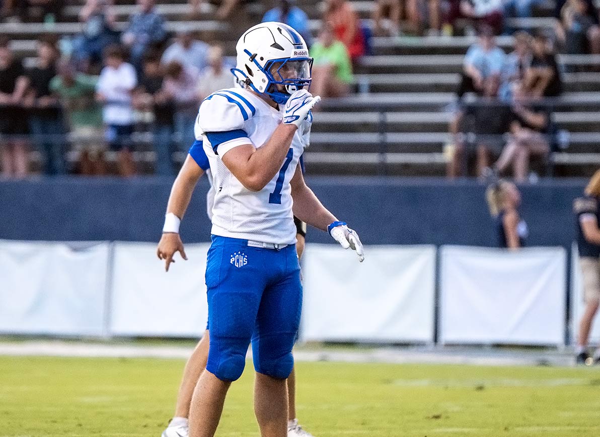 Sawyer Huff has been one of Polk's early-season leaders on offense and defense