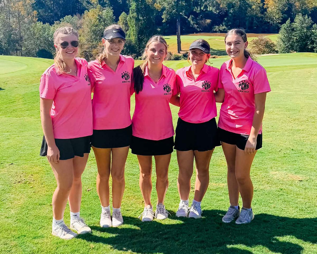 Polk County's girls golf team competed Tuesday in the Western Highlands Conference Tournament (photo courtesy Lindy Buss)