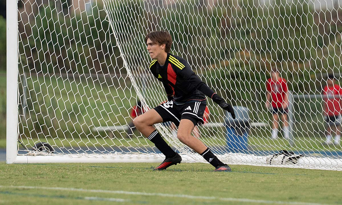 Polk County senior Charlie Wagoner notched his 29th career shutout on Wednesday (Caleb Russell photo)